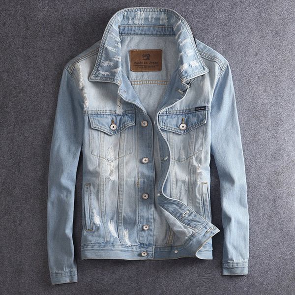 2021 new japanese style classical light blue retro wash simple denim men cotton coats fashion streetwear hip hop jacket 3o7a, Black;brown
2021 new japanese style classical light blue retro wash simple denim men cotton coats fashion streetwear hip hop jacket 3o7a, Black;brown