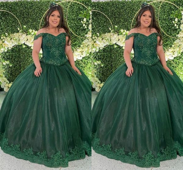 2022 emerald green plus size quinceanera dresses off shoulder lace beaded corset back prom formal gowns graduation womens, Blue;red
2022 emerald green plus size quinceanera dresses off shoulder lace beaded corset back prom formal gowns graduation womens, Blue;red