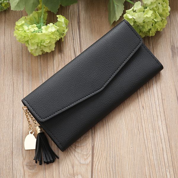 2021 fashion female wallet leather women wallet change long design hasp purses clutch money coin card holders wallet carteras, Red;black
2021 fashion female wallet leather women wallet change long design hasp purses clutch money coin card holders wallet carteras, Red;black