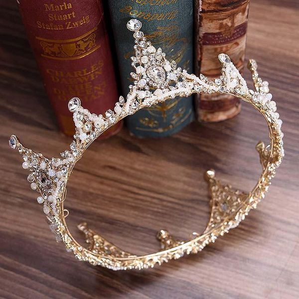 hair clips & barrettes luxury crystal beads full round tiara queen diadem wedding jewelry bridal crown for women headband headdress âccessor, Golden;silver
hair clips & barrettes luxury crystal beads full round tiara queen diadem wedding jewelry bridal crown for women headband headdress âccessor, Golden;silver