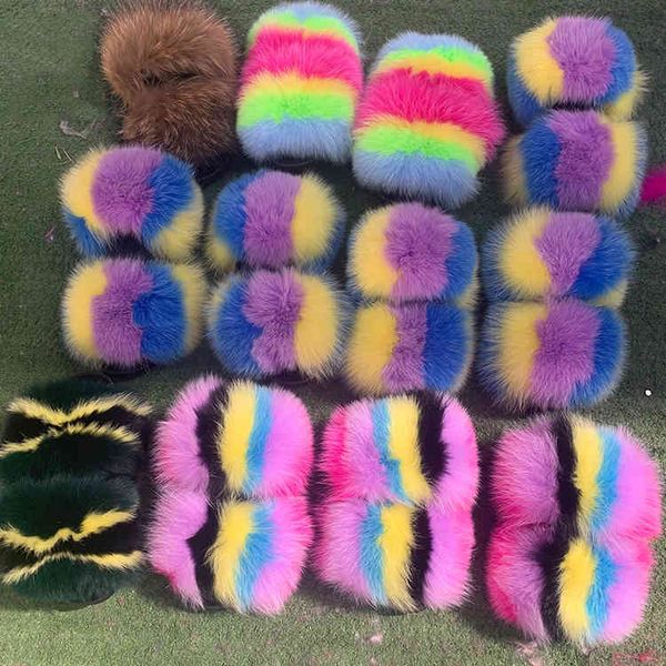 real brand fur slippers multicolor soft raccoon fur slipper outdoor slides sandals brand fur slides for women, Black
real brand fur slippers multicolor soft raccoon fur slipper outdoor slides sandals brand fur slides for women, Black