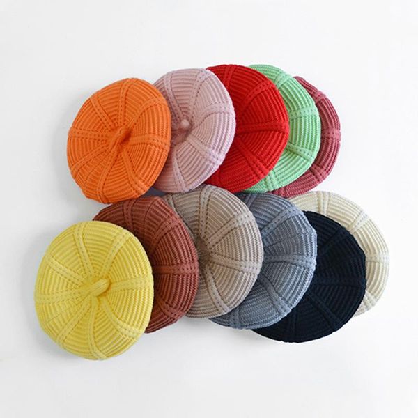 children's knitted beret autumn and winter new woolen hat fashion trend cute child baby foreign hat, Yellow
children's knitted beret autumn and winter new woolen hat fashion trend cute child baby foreign hat, Yellow