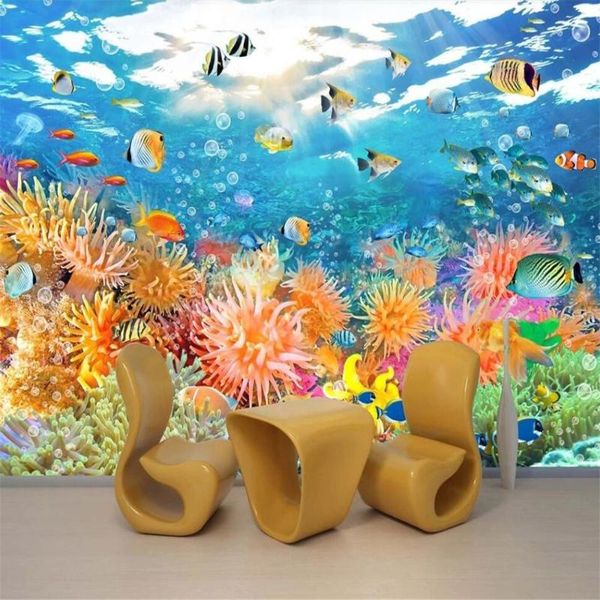 wallpapers custom 3d wallpaper mural fish tank underwater world coral reef school seascape background wall living room bedroom decorat
wallpapers custom 3d wallpaper mural fish tank underwater world coral reef school seascape background wall living room bedroom decorat