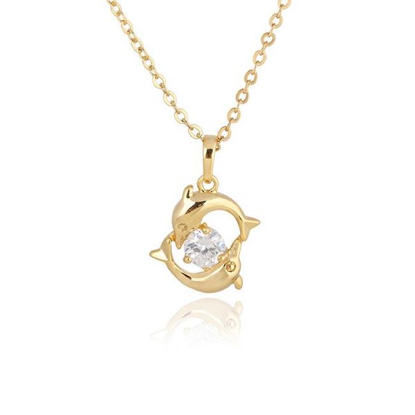 pendant necklaces lovely double dolphins necklace yellow gold filled girls childrens xmas gift, Silver
pendant necklaces lovely double dolphins necklace yellow gold filled girls childrens xmas gift, Silver