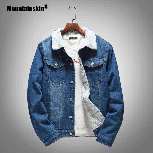 mountainskin men's winter denim jacket slim long sleeve cashmere jacket plus velvet male denim coat brand clothing sa737 y1122, Black;brown
mountainskin men's winter denim jacket slim long sleeve cashmere jacket plus velvet male denim coat brand clothing sa737 y1122, Black;brown