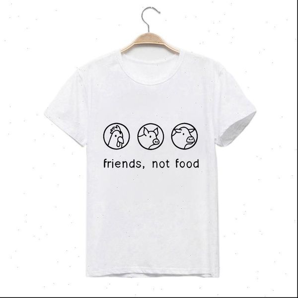 friends not food letter print women t shirt short sleeve causal summer tee shirt femme graphic tees vegetarian, White
friends not food letter print women t shirt short sleeve causal summer tee shirt femme graphic tees vegetarian, White