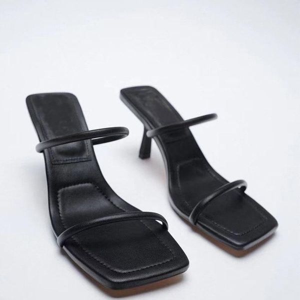 41 size 2021 summer new designer women's slippers black high-heeled sandals two belt roman slides fairy wind
41 size 2021 summer new designer women's slippers black high-heeled sandals two belt roman slides fairy wind
