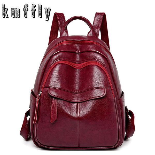 outdoor bags women soft pu leather backpacks ladies simple bagpack large capacity school for teenage girls travel backpack mochila mujer
outdoor bags women soft pu leather backpacks ladies simple bagpack large capacity school for teenage girls travel backpack mochila mujer