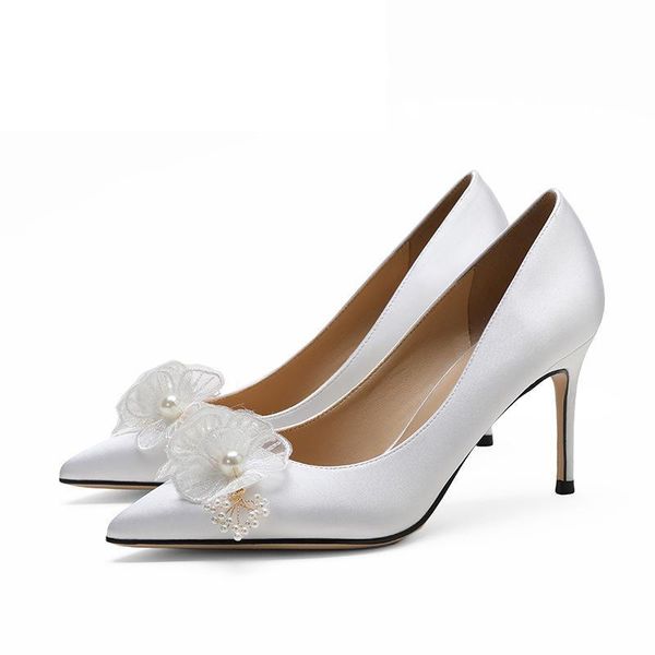 dress shoes size 31 to 43 high heels women white wedding satin pointed toe for bride small stiletto ladies, Black
dress shoes size 31 to 43 high heels women white wedding satin pointed toe for bride small stiletto ladies, Black
