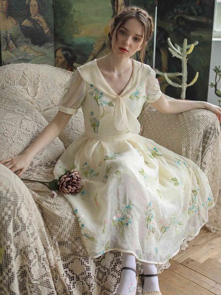 casual dresses women summer vintage elegant slim midi retro sweet bow collar mori girl luxury embroidery long 34h6, Black;gray
casual dresses women summer vintage elegant slim midi retro sweet bow collar mori girl luxury embroidery long 34h6, Black;gray