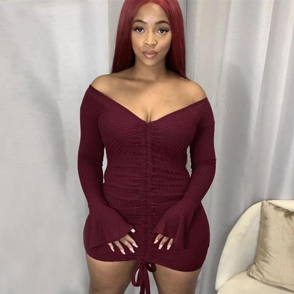 casual dresses sisterlinda fashion autumn v neck flare sleeve y2k slim mini simple solid rib knit drawstring bodycon, Black;gray
casual dresses sisterlinda fashion autumn v neck flare sleeve y2k slim mini simple solid rib knit drawstring bodycon, Black;gray
