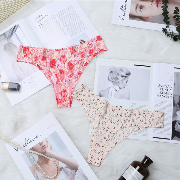 women slips bikini bottom brazilian flowers thong needless low tail panties g string underwear, Black;pink
women slips bikini bottom brazilian flowers thong needless low tail panties g string underwear, Black;pink