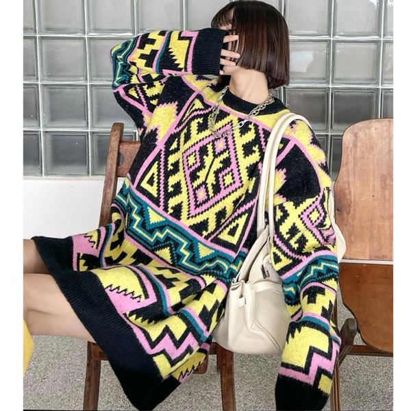 women's sweaters xuxi 2021 autumn winter pullover sweater women loose casual thin streetwear fashion stitching long sleeves coat e3265, White;black
women's sweaters xuxi 2021 autumn winter pullover sweater women loose casual thin streetwear fashion stitching long sleeves coat e3265, White;black