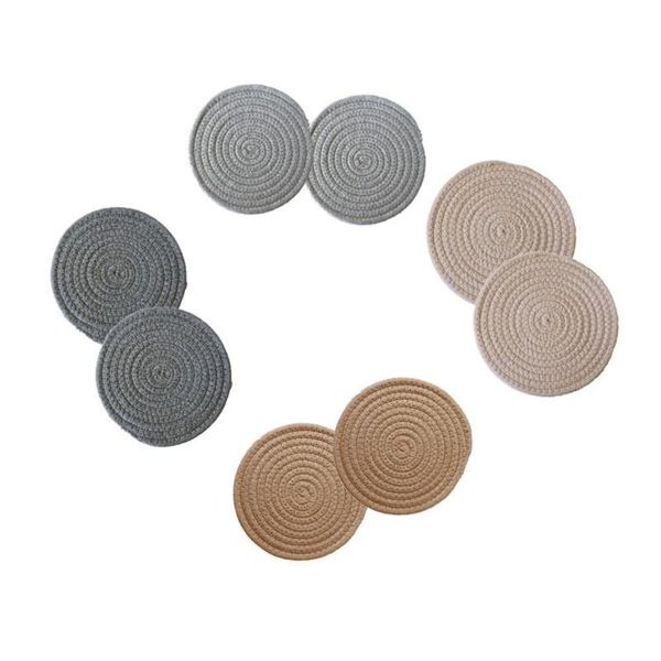 8-piece hand-woven round coasters set heat-resistant reusable kitchen table decoration
8-piece hand-woven round coasters set heat-resistant reusable kitchen table decoration