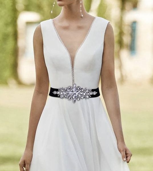 wedding sashes s01 elegant rhinestones wedding belts female belt decoration party dress women's sashes, White
wedding sashes s01 elegant rhinestones wedding belts female belt decoration party dress women's sashes, White