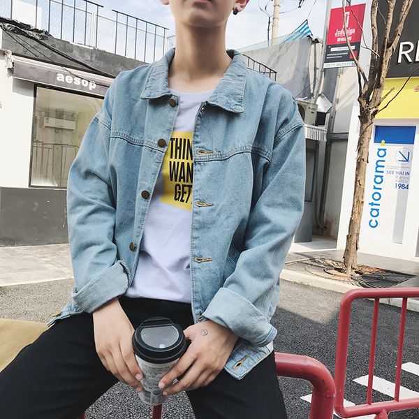 autumn cowboy men's korean fashion small fresh student handsome loose versatile bf style coat jacket, Black;brown
autumn cowboy men's korean fashion small fresh student handsome loose versatile bf style coat jacket, Black;brown