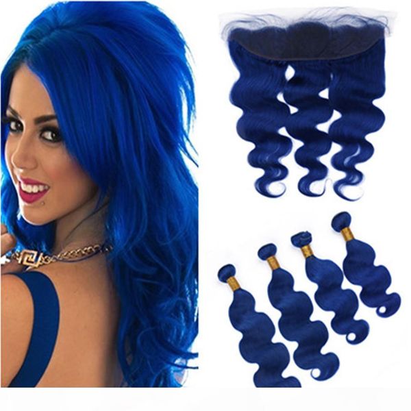 pure blue body wave hair bundles with full frontal dark blue peruvian wavy human hair weaves 4bundles with 13x4 lace frontal closure, Black;brown
pure blue body wave hair bundles with full frontal dark blue peruvian wavy human hair weaves 4bundles with 13x4 lace frontal closure, Black;brown