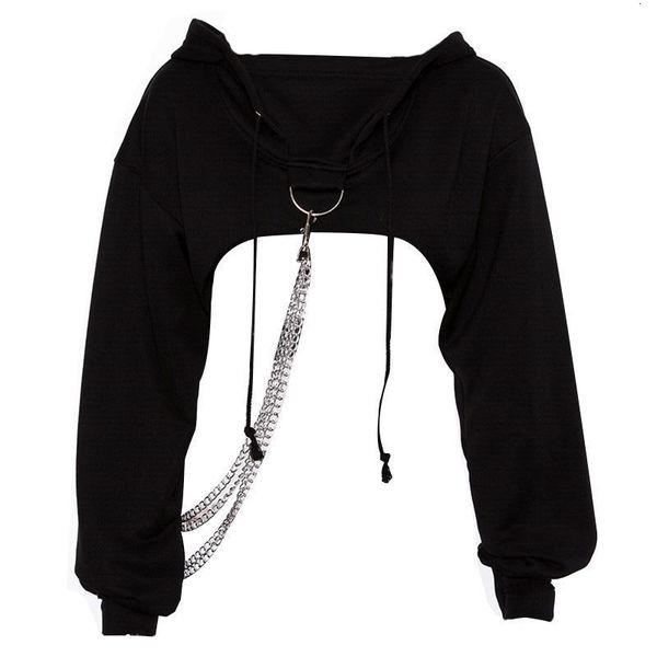 black short hoodies women loose hooded sweatshirt female autumn new chic open cuff ring buckle pullover
black short hoodies women loose hooded sweatshirt female autumn new chic open cuff ring buckle pullover