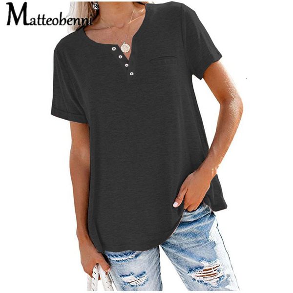 2021 new women t fashion solid color v-neck slim tee shirt summer short sleeve chest pockets casual black street 4wdn, White
2021 new women t fashion solid color v-neck slim tee shirt summer short sleeve chest pockets casual black street 4wdn, White