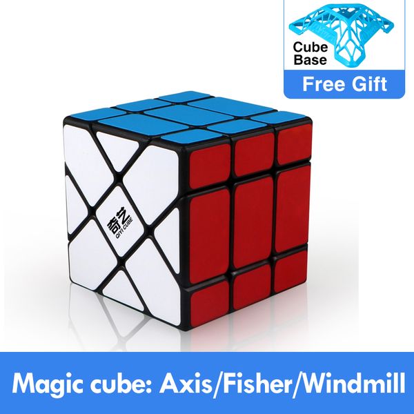 

Qiyi 3x3 Fisher Windmill Axis Magic Cube Puzzle Speed Cubo magico mofangge XMD Professional Educational Toy for Children