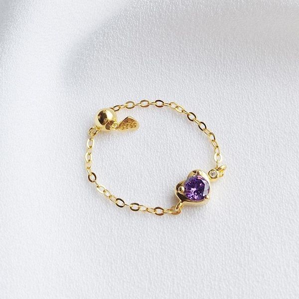 wedding rings fashion s925 sterling silver personality trend simple hand purple zircon adjustable gold ring, Slivery;golden
wedding rings fashion s925 sterling silver personality trend simple hand purple zircon adjustable gold ring, Slivery;golden