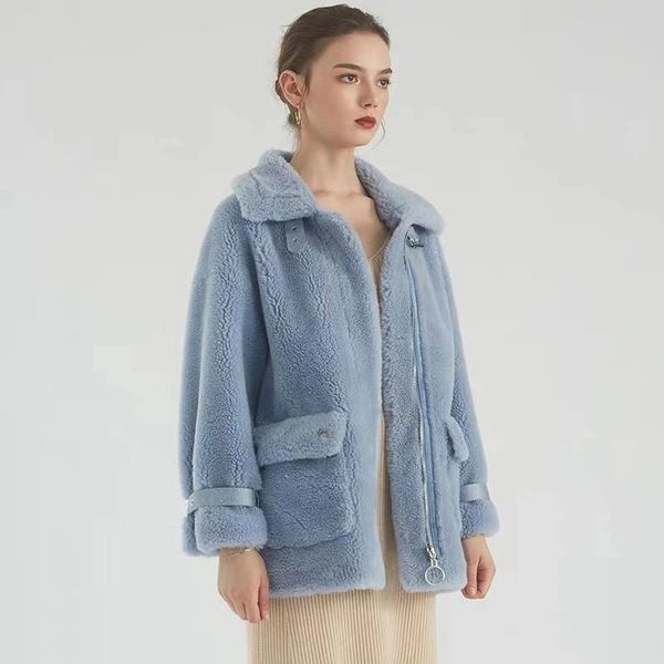 women's fur & faux winter jackets for women 2021 turn down collar zipper solid sheep shearling coat pockets red fashion lambswool overc, Black
women's fur & faux winter jackets for women 2021 turn down collar zipper solid sheep shearling coat pockets red fashion lambswool overc, Black