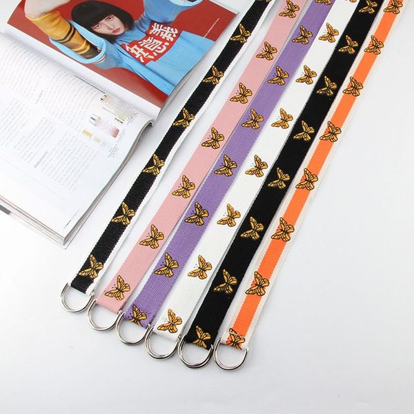 belts punk canvas women butterfly print casual waistband jeans red d buckle female harajuku ladies waist belt, Black;brown
belts punk canvas women butterfly print casual waistband jeans red d buckle female harajuku ladies waist belt, Black;brown