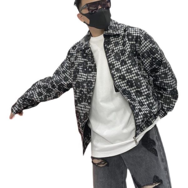 men's jackets men 's fall jacket loose plaid casual collar motorcycle, Black;brown
men's jackets men 's fall jacket loose plaid casual collar motorcycle, Black;brown