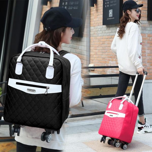 duffel bags wheeled bag for travel women backpack with wheels trolley oxford large capacity rolling luggage suitcase
duffel bags wheeled bag for travel women backpack with wheels trolley oxford large capacity rolling luggage suitcase