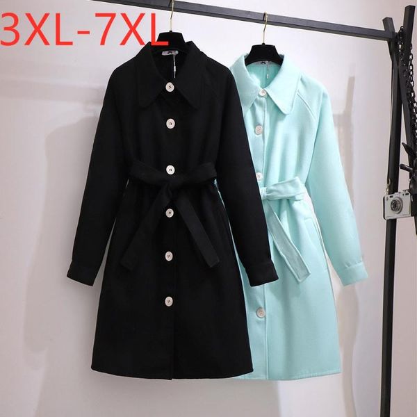 women's wool & blends 2021 ladies autumn winter plus size long overcoat for women large sleeve loose black belt woollen coat 4xl 5xl 6x
women's wool & blends 2021 ladies autumn winter plus size long overcoat for women large sleeve loose black belt woollen coat 4xl 5xl 6x