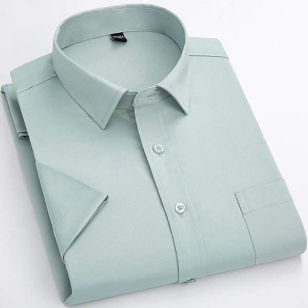 men's casual shirts soft smooth slight ealstic non iron short sleeve dress shirt summer fashion solid male business formal, White;black
men's casual shirts soft smooth slight ealstic non iron short sleeve dress shirt summer fashion solid male business formal, White;black