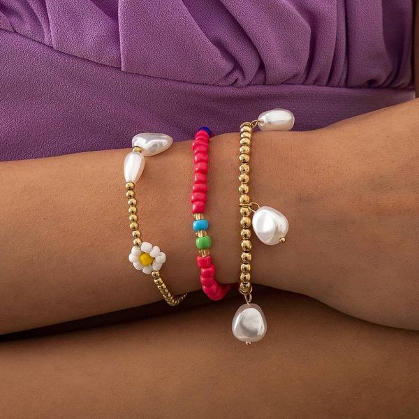 bangle 3 pcs handmade ccb seed beads baroque pearl bangles for women elastic bracelets boho jewelry wholesale, Black
bangle 3 pcs handmade ccb seed beads baroque pearl bangles for women elastic bracelets boho jewelry wholesale, Black