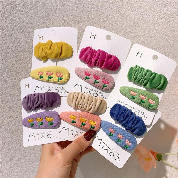 hair accessories 2 pcs kids korean children's flannel folds bb clip sweet girl princess cute embroidery flower hairpins, Slivery;white
hair accessories 2 pcs kids korean children's flannel folds bb clip sweet girl princess cute embroidery flower hairpins, Slivery;white