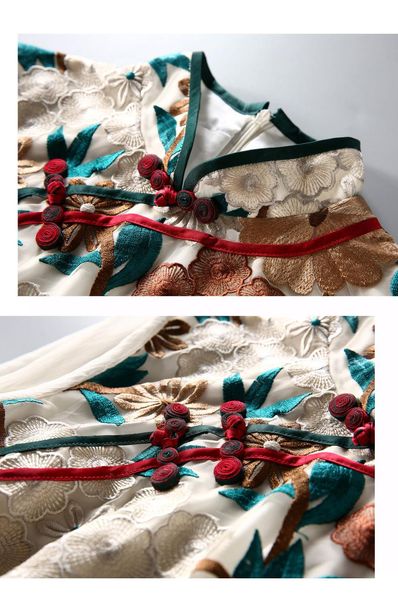 ethnic clothing mandarin collar embroidery party vintage luxury cheongsam dress, Red
ethnic clothing mandarin collar embroidery party vintage luxury cheongsam dress, Red