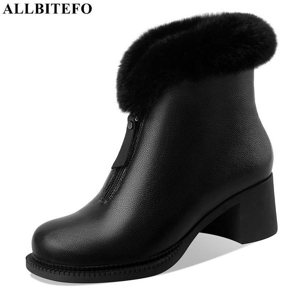 boots allbitefo size 34-41 suitable for cold winter warm real wool inside snow genuine leather women fashion ankle, Black
boots allbitefo size 34-41 suitable for cold winter warm real wool inside snow genuine leather women fashion ankle, Black