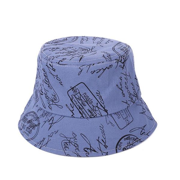 bucket hat summer fashion flat basin printing sunscreen personality fisherman's, Blue;gray
bucket hat summer fashion flat basin printing sunscreen personality fisherman's, Blue;gray