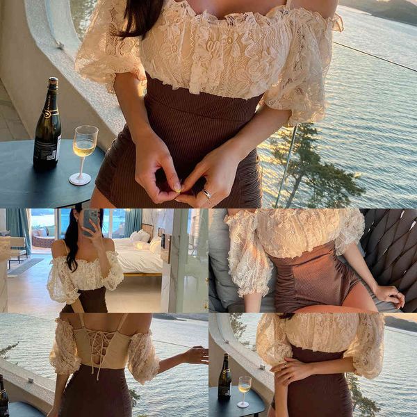 waist swimsuit women's new slim one-piece shoulder high conservative cover belly small cht gathered beach spring swimsuit2021, White;black
waist swimsuit women's new slim one-piece shoulder high conservative cover belly small cht gathered beach spring swimsuit2021, White;black