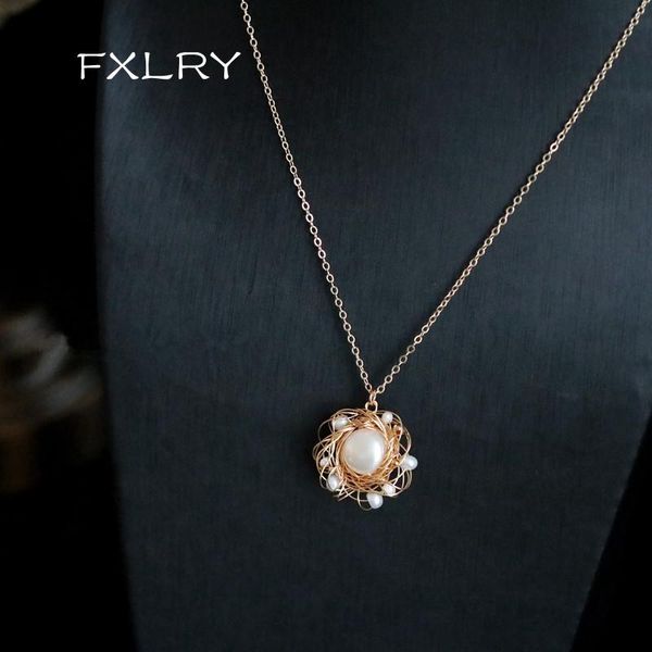 pendant necklaces fxlry high-end handmade baroque pearl personality hand-wound small for women jewelry accessory, Silver
pendant necklaces fxlry high-end handmade baroque pearl personality hand-wound small for women jewelry accessory, Silver