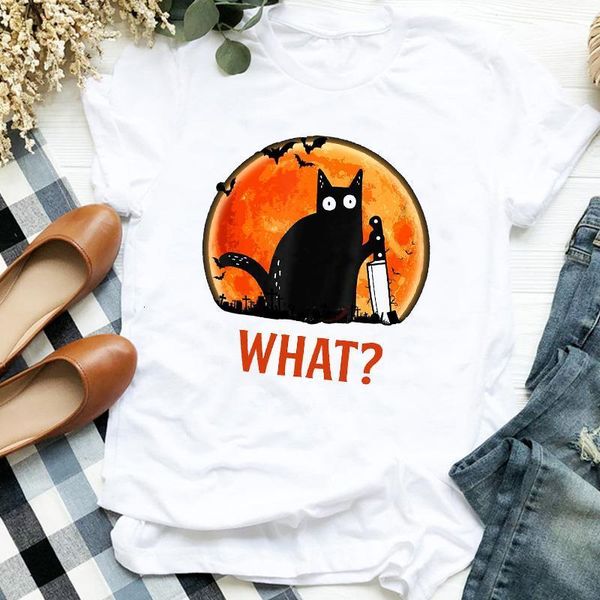 women lady cat printing clothing cartoon 90s fall halloween print t tee womens tshirt female shirt clothes graphic t-shirt, White
women lady cat printing clothing cartoon 90s fall halloween print t tee womens tshirt female shirt clothes graphic t-shirt, White