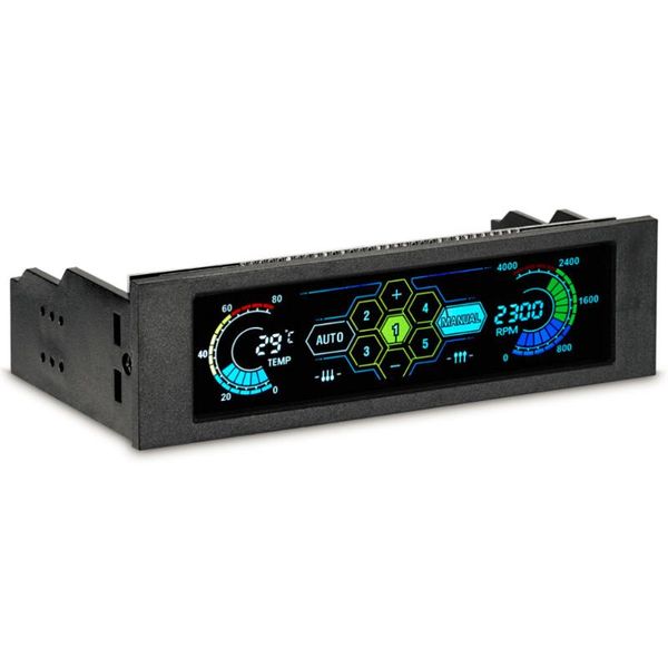 5036 5.25" drive bay pc computer cpu cooling lcd front panel temperature controller fan speed control for deskcomputer
5036 5.25" drive bay pc computer cpu cooling lcd front panel temperature controller fan speed control for deskcomputer