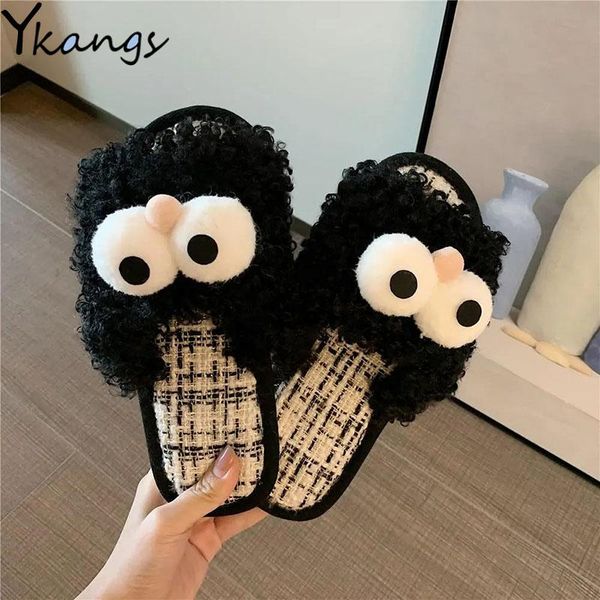 slippers kawaii cartoon furry slipper for home harajuku fashion warm plush artificial women casual flat-bottomed lazy shoe, Black
slippers kawaii cartoon furry slipper for home harajuku fashion warm plush artificial women casual flat-bottomed lazy shoe, Black