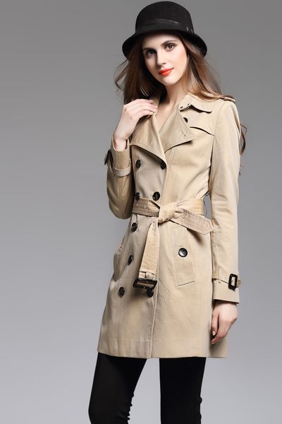 women's trench coats long classic windbreaker waterproof british high-end english style autumn winter gabadian solid color size coat a7, Tan;black
women's trench coats long classic windbreaker waterproof british high-end english style autumn winter gabadian solid color size coat a7, Tan;black
