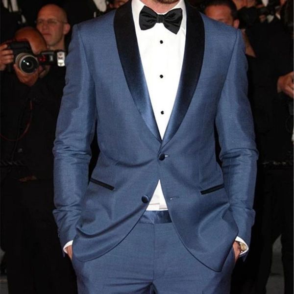 men's suits & blazers 2 pieces blue groom tuxedos (jacket+pants) buttons shawl lapel mens men custom made 2021 wedding suit for, White;black
men's suits & blazers 2 pieces blue groom tuxedos (jacket+pants) buttons shawl lapel mens men custom made 2021 wedding suit for, White;black