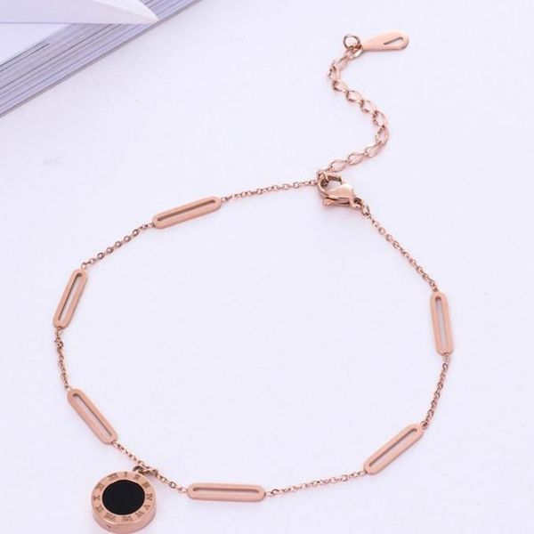 anklets stainless steel rose gold color ankle bracelet for women, fashion black/white double-sided cheville foot jewelry, Red;blue
anklets stainless steel rose gold color ankle bracelet for women, fashion black/white double-sided cheville foot jewelry, Red;blue