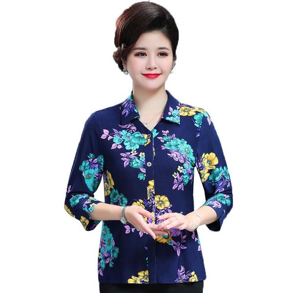 women's blouses & shirts oversized 3/4 sleeve chiffon blouse 2021 summer printing shirt middle-aged ladies casual 5xl, White
women's blouses & shirts oversized 3/4 sleeve chiffon blouse 2021 summer printing shirt middle-aged ladies casual 5xl, White
