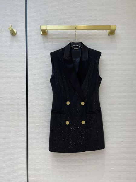 women's vests 2021 brand designer women spring black blazer patchwork sleeveless bling drill celebrity elegant slim waistcoats s54, Black;white
women's vests 2021 brand designer women spring black blazer patchwork sleeveless bling drill celebrity elegant slim waistcoats s54, Black;white