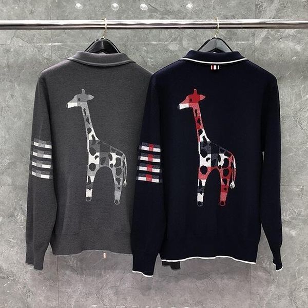men's sweaters 2021 fashion brand men slim fit turn down collar cardigans clothing striped wool giraffe pattern casual coat, White;black
men's sweaters 2021 fashion brand men slim fit turn down collar cardigans clothing striped wool giraffe pattern casual coat, White;black
