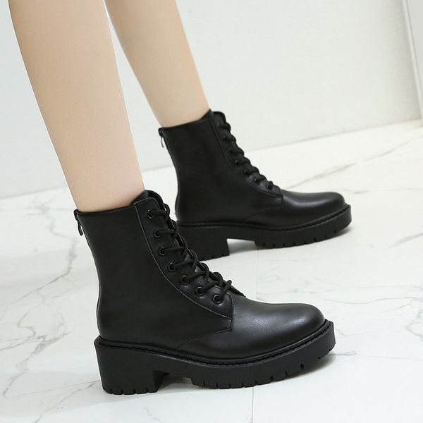 martin women's autumn and winter breathable british style thick heel short high motorcycle sho damp black boots
martin women's autumn and winter breathable british style thick heel short high motorcycle sho damp black boots