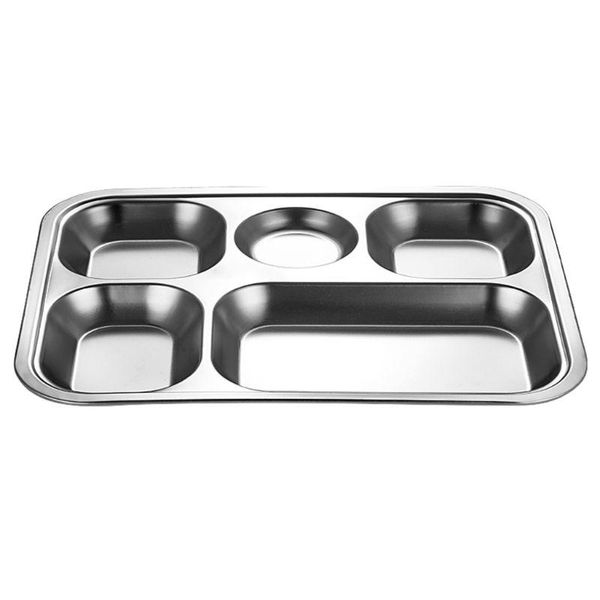 stainless steel divided dinner tray lunch container plate for school canteen 3/4/5 section
stainless steel divided dinner tray lunch container plate for school canteen 3/4/5 section