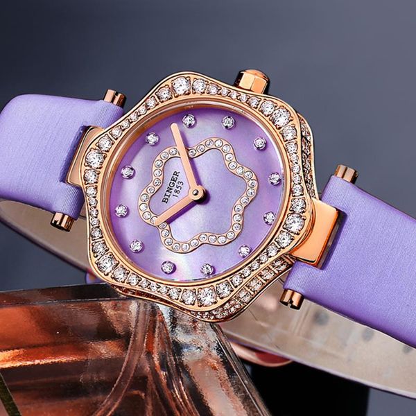 wristwatches binger star series women's waterproof quartz watch austria rhinestone, Slivery;brown
wristwatches binger star series women's waterproof quartz watch austria rhinestone, Slivery;brown